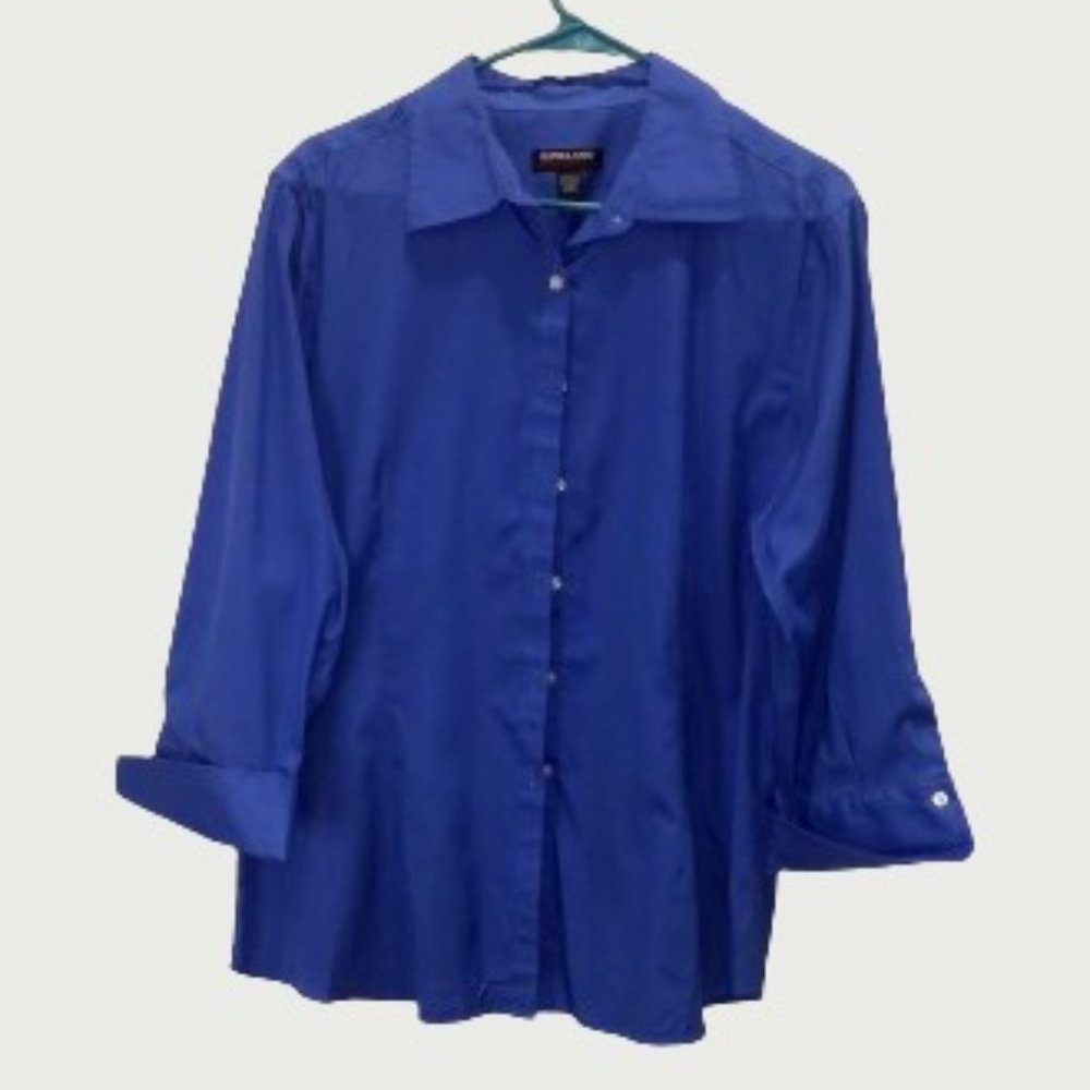 Ladies 3/4 Sleeve Button Front BLOUSE
